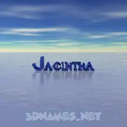 jacintha in Horizon style - 3D name wallpaper