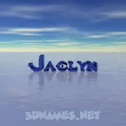 jaclyn in Horizon style - 3D name wallpaper