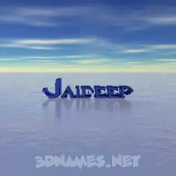 jaideep in Horizon style - 3D name wallpaper