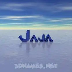 jaja in Horizon style - 3D name wallpaper