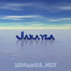 jakayla in Horizon style - 3D name wallpaper