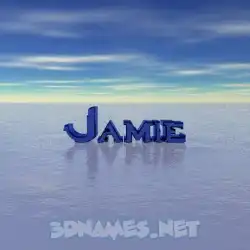 jamie in Horizon style - 3D name wallpaper