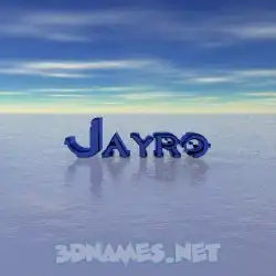 jayro in Horizon style - 3D name wallpaper