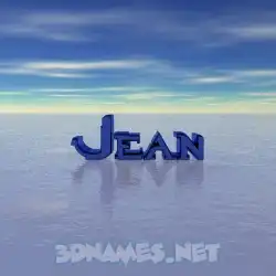 jean in Horizon style - 3D name wallpaper
