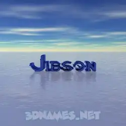 jibson in Horizon style - 3D name wallpaper