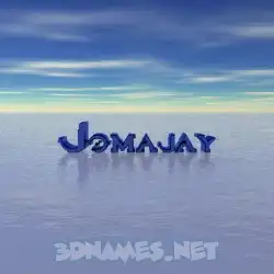 jomajay in Horizon style - 3D name wallpaper