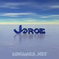jorge in Horizon style - 3D name wallpaper