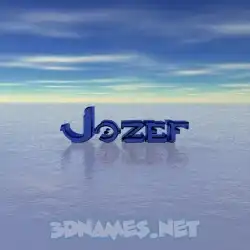 jozef in Horizon style - 3D name wallpaper