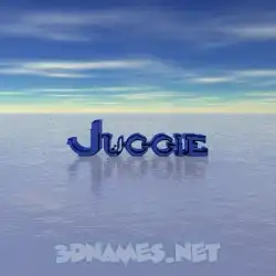 juggie in Horizon style - 3D name wallpaper