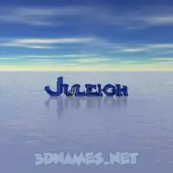 juleigh in Horizon style - 3D name wallpaper