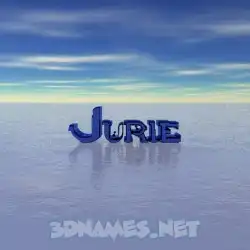 jurie in Horizon style - 3D name wallpaper