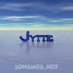 jytte in Horizon style - 3D name wallpaper