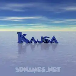 kajsa in Horizon style - 3D name wallpaper