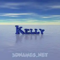 kelly in Horizon style - 3D name wallpaper