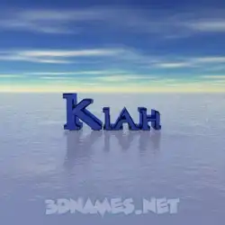 kiah in Horizon style - 3D name wallpaper