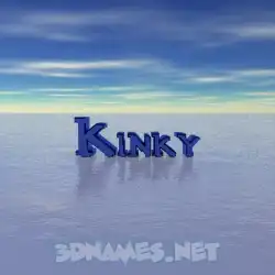 kinky in Horizon style - 3D name wallpaper