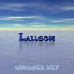 lalusoni in Horizon style - 3D name wallpaper