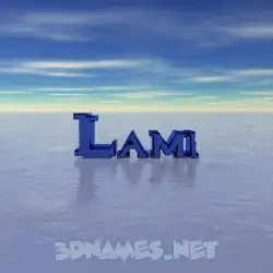 lami in Horizon style - 3D name wallpaper