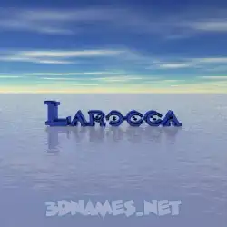 larocca in Horizon style - 3D name wallpaper