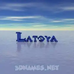 latoya in Horizon style - 3D name wallpaper
