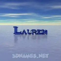 lauren in Horizon style - 3D name wallpaper