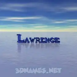 lawrence in Horizon style - 3D name wallpaper
