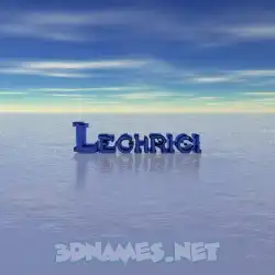 leghrici in Horizon style - 3D name wallpaper