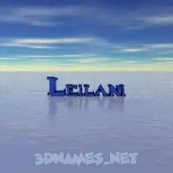 leilani in Horizon style - 3D name wallpaper
