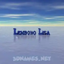 lembong lisa in Horizon style - 3D name wallpaper