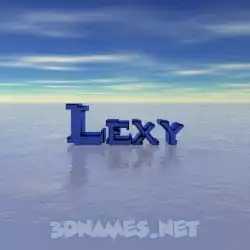 lexy in Horizon style - 3D name wallpaper
