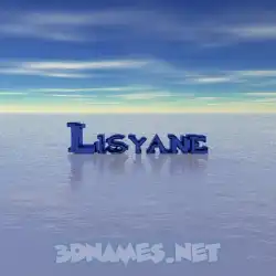 lisyane in Horizon style - 3D name wallpaper