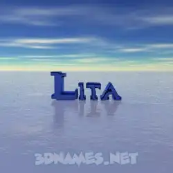 lita in Horizon style - 3D name wallpaper