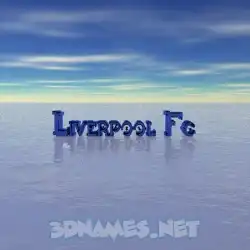 liverpool fc in Horizon style - 3D name wallpaper