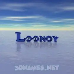 loongy in Horizon style - 3D name wallpaper