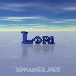 lori in Horizon style - 3D name wallpaper