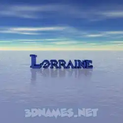 lorraine in Horizon style - 3D name wallpaper