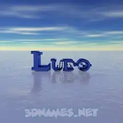 ludo in Horizon style - 3D name wallpaper