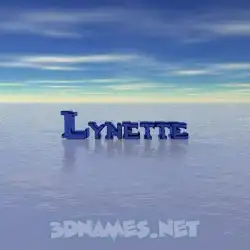 lynette in Horizon style - 3D name wallpaper