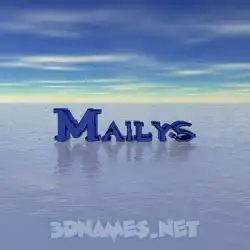mailys in Horizon style - 3D name wallpaper