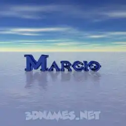 marcio in Horizon style - 3D name wallpaper
