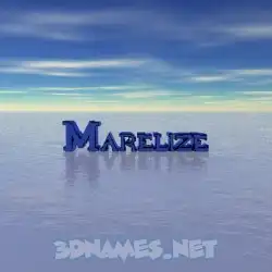 marelize in Horizon style - 3D name wallpaper