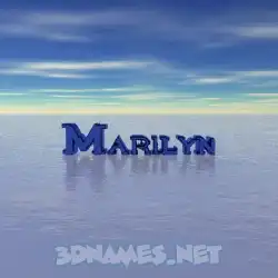 marilyn in Horizon style - 3D name wallpaper