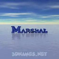 marshal in Horizon style - 3D name wallpaper