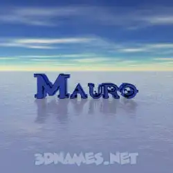 mauro in Horizon style - 3D name wallpaper