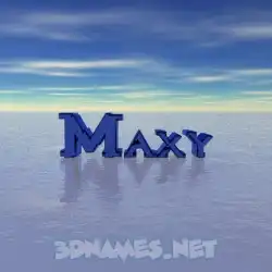 maxy in Horizon style - 3D name wallpaper