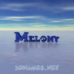 melony in Horizon style - 3D name wallpaper