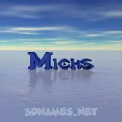 michs in Horizon style - 3D name wallpaper