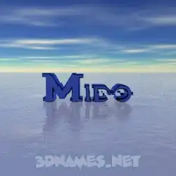 mido in Horizon style - 3D name wallpaper