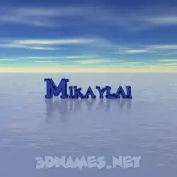 mikaylai in Horizon style - 3D name wallpaper