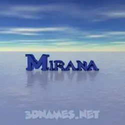 mirana in Horizon style - 3D name wallpaper